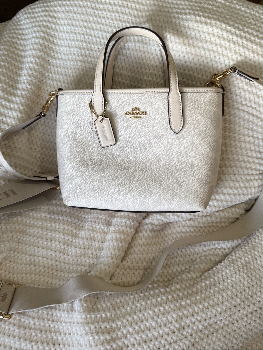 Coach City Mini Tote in Chalk